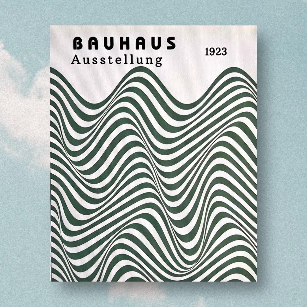 1923 Bauhaus canvas poster, BRAND NEW